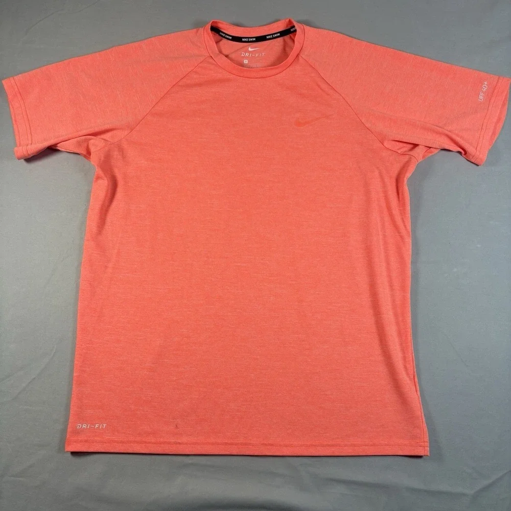 Nike Swim Dri Fit UPF 40+ Rash Guard Shirt Bundle Mens M Heather Swim Beach Lot
